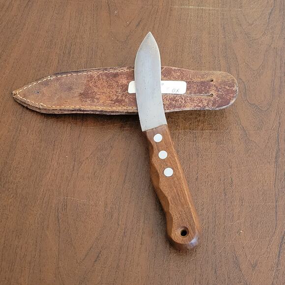 Vintage Remington RH-405 Hunting Fighting Knife with leather Sheath - Picture 4 of 10